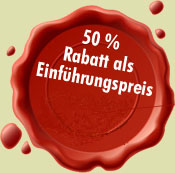 50% Rabatt als Einführungspreis