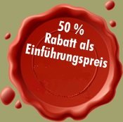 50% Rabatt als Einführungspreis
